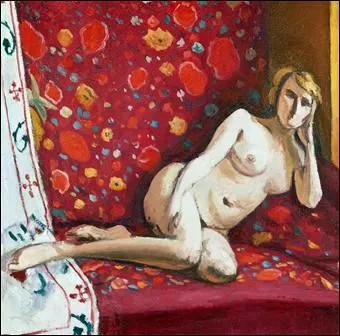 Qui a peint Nu sur fond rouge ?