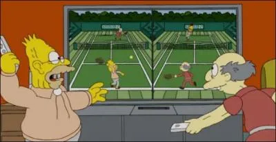 Grand-pre Abraham n'a jamais russi  se qualifier parce qu'il s'endort devant les camras... Du coup, on lui a achet une...