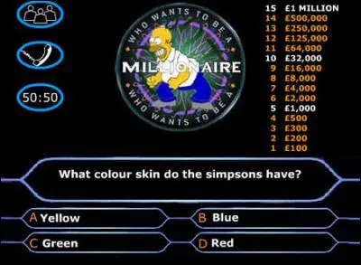 A ce jeu, si tu comprends l'anglais, tu peux gagner 1 million de Dollars en cliquant sur l'image !