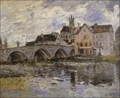 Qui a peint Pont de Moret effet d'orage ?