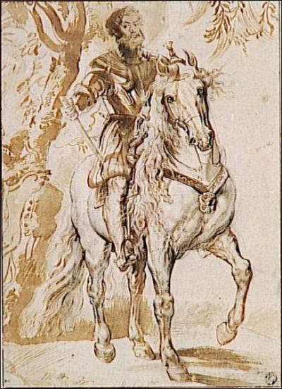 Qui a peint ce 'Cavalier en cuirasse  cheval' ?