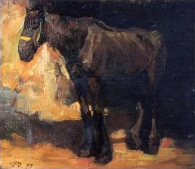 Quel est l'auteur de cette 'Etude de cheval' ?