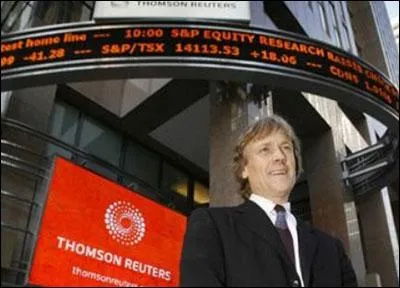 Quelle est la nationalit de David Thomson, directeur de Thomson Reuters, leader mondial de l'information financire ?