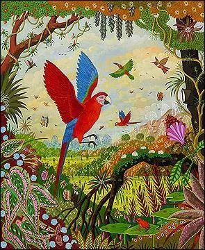 De qui est cette oeuvre dite nave intitule ' Ara chloroptre en vol ' ?