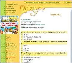 On peut faire des quizz sur... ?