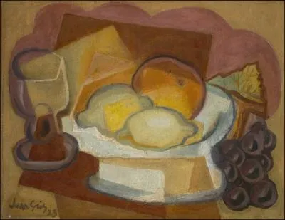 De qui est cette Nature morte, compotier et verre, nature morte aux citrons ?