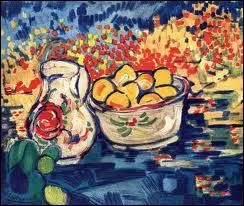 Qui est l'auteur de cette nature morte trs colore ?