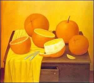 Ces oranges bien dodues ont t peintes par l'artiste ?