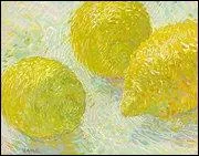 Qui est l'auteur de ce tableau prsentant trois citrons ?