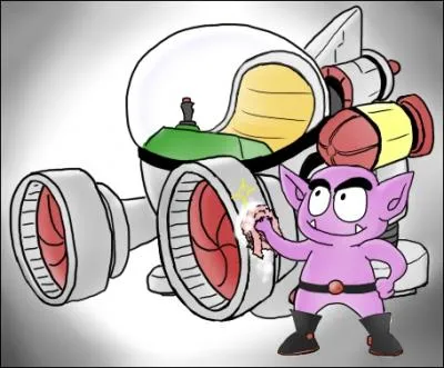  prsent, dites-moi le nom de l'engin de guerre sur lequel se tient Tatanga ?