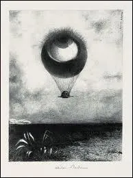 Qui est l'auteur de ce vol d'un globe oculaire transform en montgolfire ?