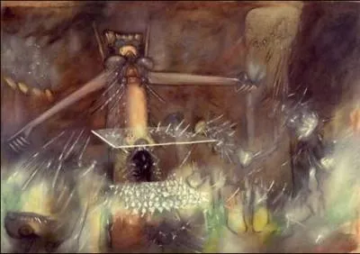 Ce tableau est titr Le grand prsentateur, et l'auteur en est ?