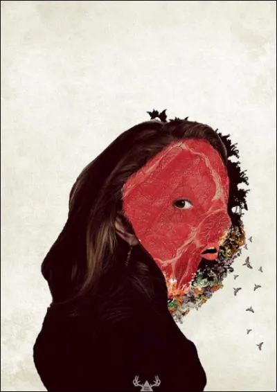 Cet trange portrait de Aaron Julian est compos de ?