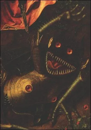 Ce monstre est un dtail d'une oeuvre titre Saint Michel triomphant du dmon, peint par ?