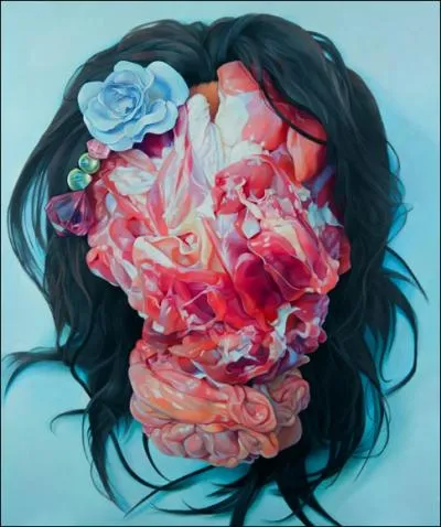 Ce visage, si l'on peut dire, est une oeuvre du peintre ?