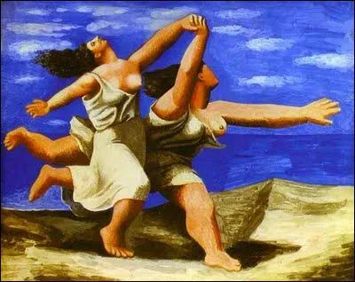 Qui a peint Deux femmes courant sur la plage ?