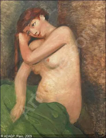 Qui a peint Buste de femme assise aux seins nus ?