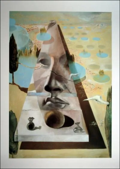 Apparition de Salvador Dali est un tableau qui nous met en mmoire le film d'aventures... ?