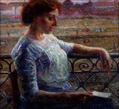 '' Sa soeur Amelia sur le balcon, 1909'' ?