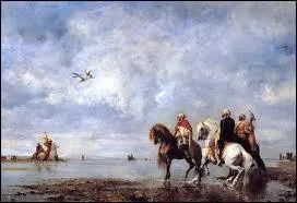 Peintre, galement crivain (1820-1876), il publia plusieurs romans autobiographiques inspirs de ses voyages. Il peignit 'La chasse au hron'.