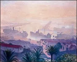 C'est un peintre 'fauve' (1875-1947) qui voyagea en Algrie o il s'installa pour fuir l'invasion allemande. Il ralisa notamment ce 'port d'Alger dans la brume'.