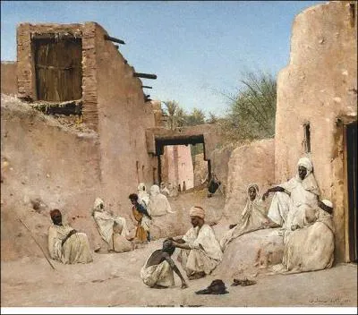 Il fut un des fondateurs de la Socit des peintres orientalistes franais. Il peignit des scnes de la vie quotidienne orientale et notamment 'Une rue de l'Oasis de Chetma' (1857-1936).