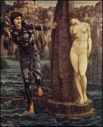 Quel peintre britannique prraphalite est l'auteur de la toile 'Rocher de destin' ?