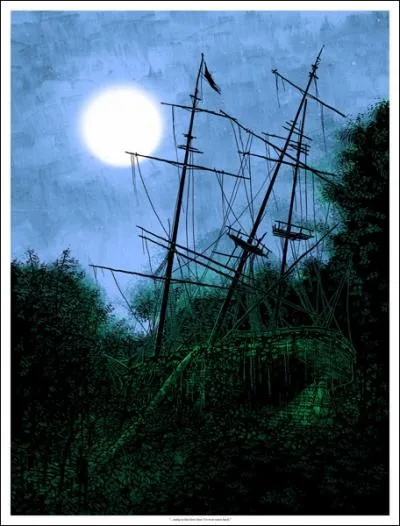 Ce tableau de Daniel Danger, titr Black Rock, fait penser  ?