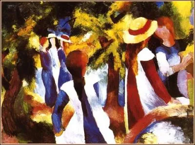 Qui a peint Jeunes filles sous les arbres ?