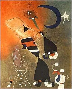 Qui a peint Femme oiseau au clair de lune ?