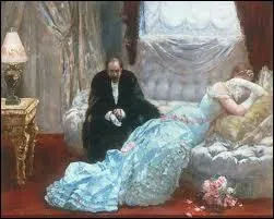 Quel peintre (1852-1929) qui a t l'lve d'Alexandre Cabanel est l'auteur de la toile 'Retour du bal' ?