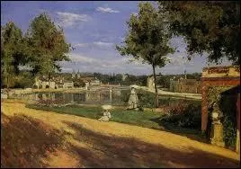 Quel peintre (1833-1912) qui a particip  7 des 8 expositions impressionnistes est l'auteur de la toile 'La terrasse au bord de la Seine  Melun' ?