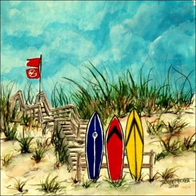 Peut-tre un peu tir par les cheveux, mais regardez-bien les accessoires,  quel film ce tableau de Derek Mac Crea peut-il faire cho ?