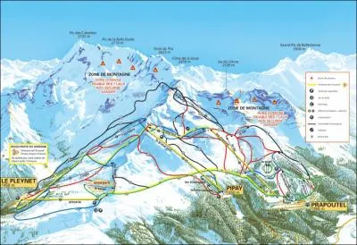 Station de ski des Alpes en Isre. Les 7...