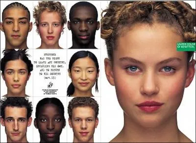 En 1998, à quelle occasion Benetton finance-t-il une campagne pour l'O.N.U. ?