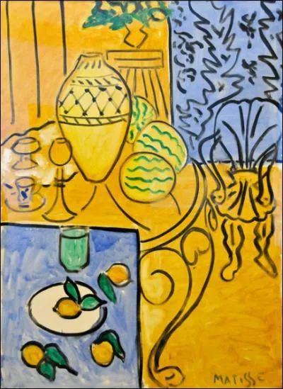 Qui a peint Intrieur jaune et bleu ?