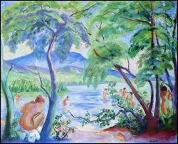 Qui a peint 'Paysage avec baigneurs' ?