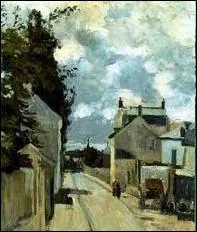 Qui a peint ce tableau intitul ' Rue de l'Hermitage, Pontoise ' ?