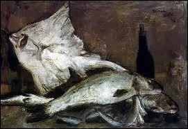 Ce peintre figuratif franais (1928-1999) ralisa 'Nature morte aux poissons' :