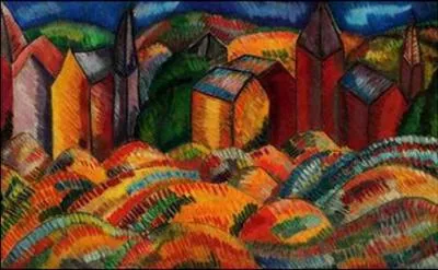 Qui a peint Les maisons rouges ?