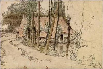 Qui a peint Maison prs d'un tang ?