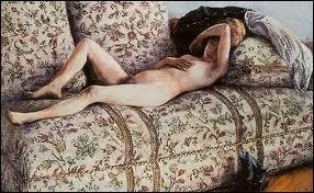 Quel est l'auteur de ce 'Nu allong sur un sofa' peint en 1880 ?