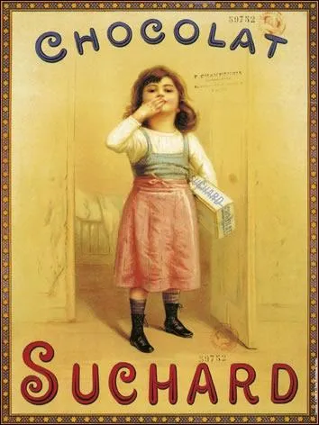 Dans quels genres de magasins est d'abord vendue la production de l'industrie chocolatire ?