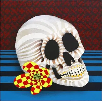 Et vioici un crne psychdlique, peint par ?