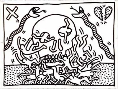 Le style de l'artiste qui a peint ce crne est facilement reconnaissable, il s'agit de ?