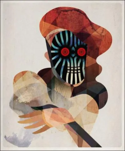 Cet amusant crne qui semble porter un... bret bien franchouillard est un tableau de ?