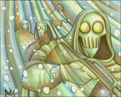 Molly Mac Kinnon a peint cette oeuvre, dont le titre est,  votre avis ?