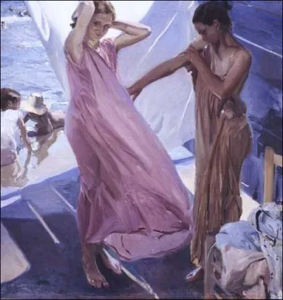 Qui a peint 'Apres le bain' ?