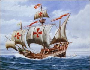 Quel bateau ne faisait pas partie de ceux de Christophe Colomb lors de son premier voyage vers l'Amérique ?