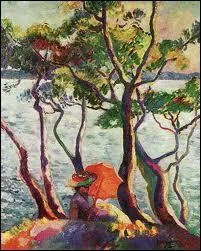 Qui a peint 'Jeune femme  l'ombrelle' ?